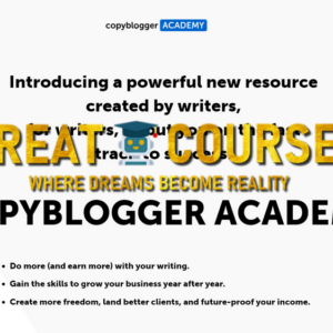 Buy Copyblogger Academy By Tim Stoddart